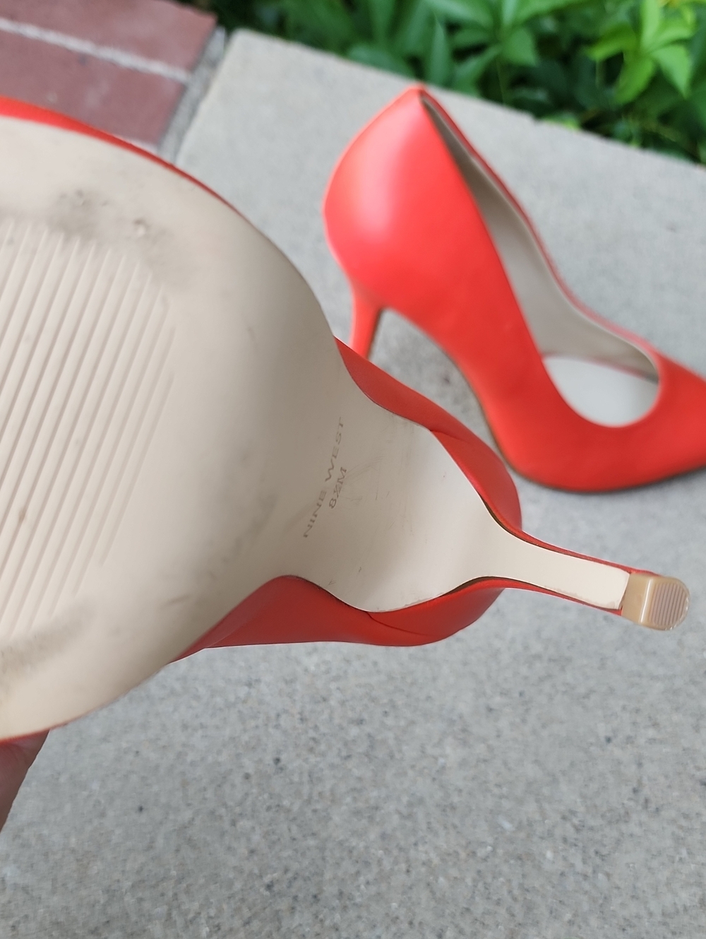 Nine West Red Pointed-Toe Stiletto Pumps - Picture 15 of 17